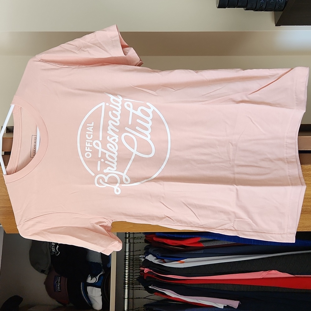 Official Bridesmaid Club Pink Tshirt